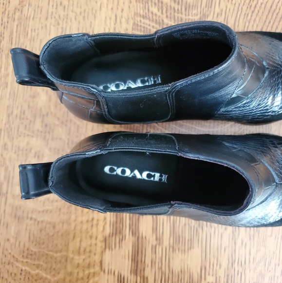 Coach Suffolk Patchwork black snake/calf bootie - Picture 9 of 9